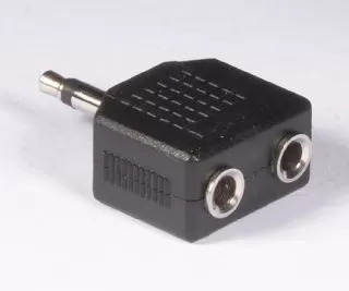 2 x 1/8" mono jack to 1/8" mono plug AD-08