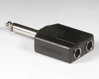 2 x 1 /4" mono jack to 1/4" mono plug (AD-10)