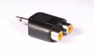 2 x RCA phono to 1/8" mini jack AD-12