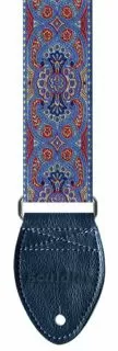 Guitar Strap Arabesque, Indigo