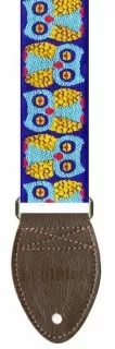 Souldier Guitar Strap Owls Blue/Gold