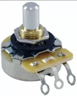 Potentiometer 50k, Reverse Audio, Solid Shaft