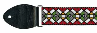 Guitar Strap,  Stained Glass Red | Duane Allman