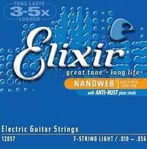Elixir E12057 Nanoweb 7-String Light, 10-56