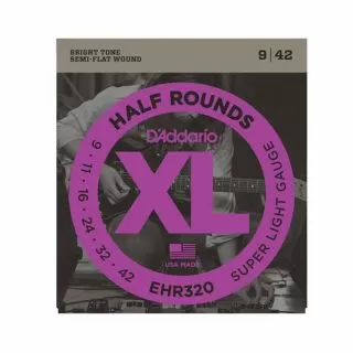 Daddario EHR320 Half Rounds Super Light 9-42