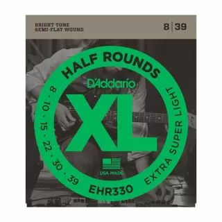 D'Addario EHR330 Half Rounds Extra Super Light