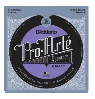 D'Addario EJ44TT Pro-Arté Dynacore, Titanium Trebles (Extra-Hard Tension)