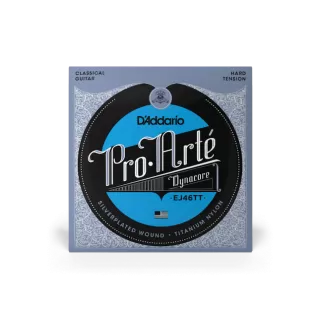 D'Addario EJ46TT Pro-Arté Dynacore, Titanium Trebles (Hard Tension)