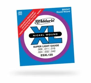 D'Addario ESXL120 Super Light Double Ball End