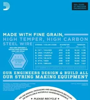 D'Addario EXL110+ Nickel Wound, Regular Light Plus, 10.5-48 