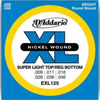 Daddario EXL125 Electric Guitar Strings, Light/Regular 9 - 46