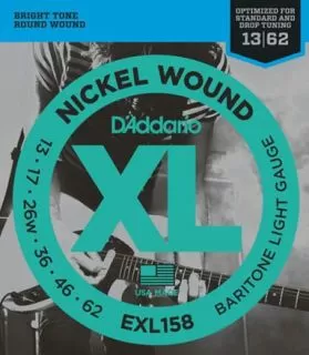 Daddario EXL158 Baritone Guitar Light 13-62