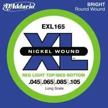 Daddario EXL165 45-105 Regular Light Top/ Medium Bottom