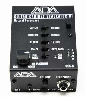 A/DA GCS-5 Guitar Cabinet Simulator& DI Box