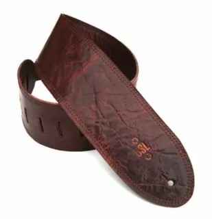 Leather 3.5" Guitar Strap, Distressed Brown (GMD35-BROWN)