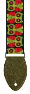 Souldier Guitar Strap Owls Olive/Red
