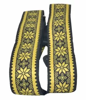 Guitar Strap, Yellow Star