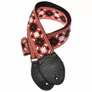 Souldier Guitar Strap Tulip Black/Red