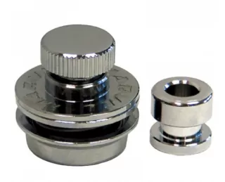 Guitar Tech Strap Locks, Chrome  (Pack of 2) GT837