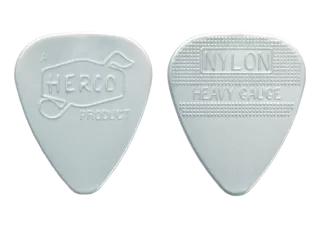 Dunlop Herco 66 Vintage - Heavy Yo Ho Silver Plectrum (x6 Pack)