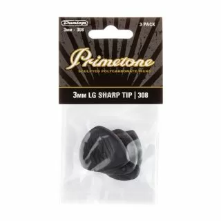 Dunlop Primetone 308 Large Point Tip 3.00mm (Pack of 3)