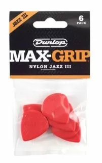 Dunlop Nylon Max Grip Jazz III Red