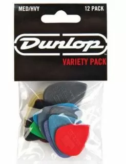 Dunlop PVP102 Plectrum Variety Players 12 Pack - Medium / Heavy