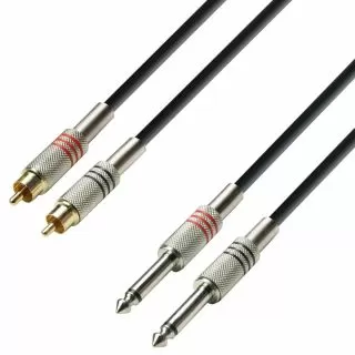 Adam Hall Microphone Cable XLR Male to 6.3mm Jack Mono 3m