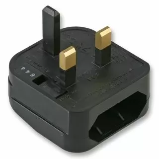 Converter Plug Euro/UK black 5 A