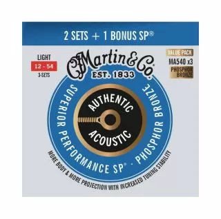 MA540 - SP  Phosphor Bronze 3 PACK, 12-54