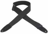 levys MC8-BLK 2 inch Cotton Guitar Strap (Black)