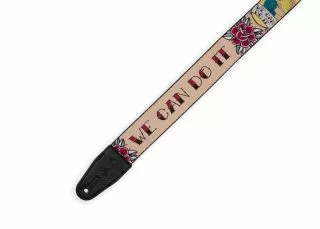 Prints Polyester with Leather Ends 2" - Rosie the Riveter