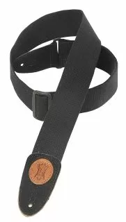 Levy's Cotton Guitar Strap (Black) MSSC8-BLK 
