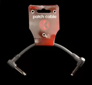 Kirlin 6" Mono Angled Patch Cable IC-243-6"/BK