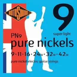 Rotosound PN9 Pure Nickels Electric, Super Light, 9-42