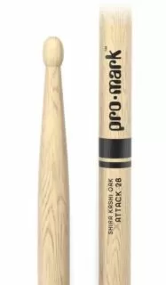 Classic Attack 2B Shira Kashi Oak Drumstick, Oval Wood Tip (PW2BW)