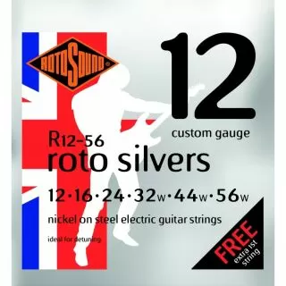 Rotosound Silvers 12-56 Nickel Strings