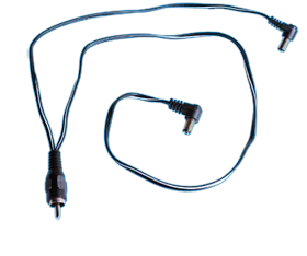 Cioks Special Split Flex type 1, 5.5/2.1mm centre negative DC-plug (black)