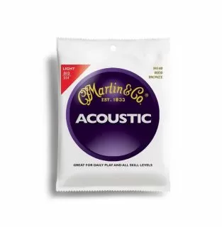 Martin 80/20 Bronze Acoustic Guitar Strings 12-54 M140