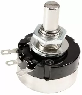 Potentiometer RV24, Audio, 10%, 6mm Shaft