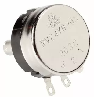 Potentiometer Tocos, RV24, Linear, 10%, 6mm Shaft