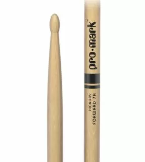 Classic Attack 7A Shira Kashi Oak Drumstick, Oval Wood Tip (PW7AW)
