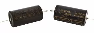 Gold Cap 220uF @ 350V axial capacitor