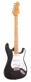 Vintage Icon V6 Electric Guitar, Boulevard Black V6MRBK